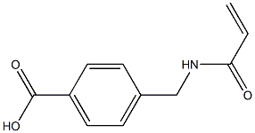 4-[(acryloylamino)methyl]benzoic acid Struktur