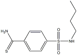 4-[(butylamino)sulfonyl]benzenecarbothioamide Struktur