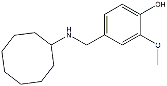 4-[(cyclooctylamino)methyl]-2-methoxyphenol Struktur