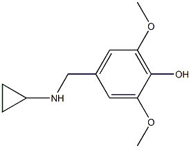 4-[(cyclopropylamino)methyl]-2,6-dimethoxyphenol Struktur