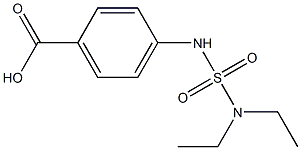 4-[(diethylsulfamoyl)amino]benzoic acid Struktur