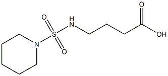 4-[(piperidine-1-sulfonyl)amino]butanoic acid Struktur