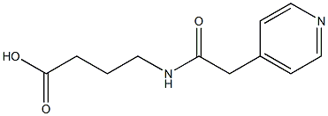 4-[(pyridin-4-ylacetyl)amino]butanoic acid Struktur