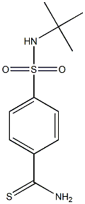 4-[(tert-butylamino)sulfonyl]benzenecarbothioamide Struktur