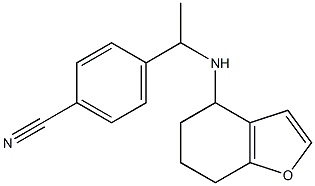 4-[1-(4,5,6,7-tetrahydro-1-benzofuran-4-ylamino)ethyl]benzonitrile Struktur