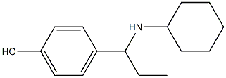 4-[1-(cyclohexylamino)propyl]phenol Struktur