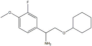 4-[1-amino-2-(cyclohexyloxy)ethyl]-2-fluoro-1-methoxybenzene Struktur