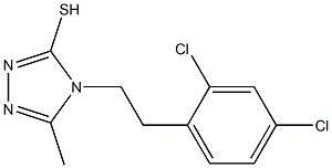 4-[2-(2,4-dichlorophenyl)ethyl]-5-methyl-4H-1,2,4-triazole-3-thiol Struktur