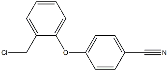 4-[2-(chloromethyl)phenoxy]benzonitrile Struktur