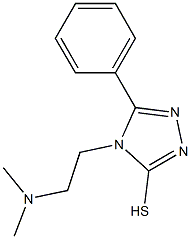 4-[2-(dimethylamino)ethyl]-5-phenyl-4H-1,2,4-triazole-3-thiol Struktur