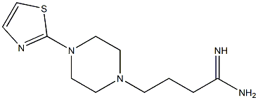 4-[4-(1,3-thiazol-2-yl)piperazin-1-yl]butanimidamide Struktur