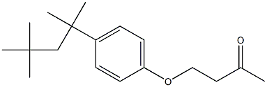 4-[4-(2,4,4-trimethylpentan-2-yl)phenoxy]butan-2-one Struktur