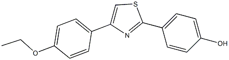 4-[4-(4-ethoxyphenyl)-1,3-thiazol-2-yl]phenol Struktur