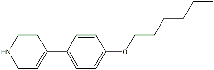 4-[4-(hexyloxy)phenyl]-1,2,3,6-tetrahydropyridine Struktur