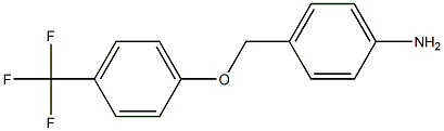 4-[4-(trifluoromethyl)phenoxymethyl]aniline Struktur