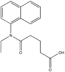 4-[ethyl(naphthalen-1-yl)carbamoyl]butanoic acid Struktur