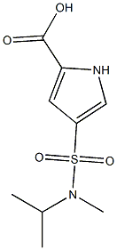 4-[methyl(propan-2-yl)sulfamoyl]-1H-pyrrole-2-carboxylic acid Struktur