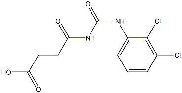 4-{[(2,3-dichlorophenyl)carbamoyl]amino}-4-oxobutanoic acid Struktur