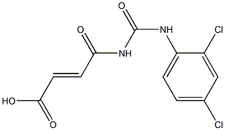 4-{[(2,4-dichlorophenyl)carbamoyl]amino}-4-oxobut-2-enoic acid Struktur