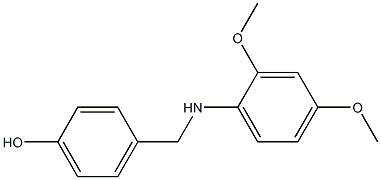 4-{[(2,4-dimethoxyphenyl)amino]methyl}phenol Struktur