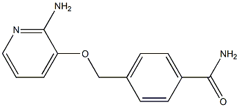 4-{[(2-aminopyridin-3-yl)oxy]methyl}benzamide Struktur