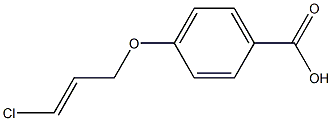 4-{[(2E)-3-chloroprop-2-enyl]oxy}benzoic acid Struktur