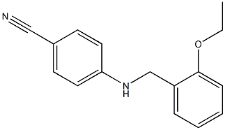 4-{[(2-ethoxyphenyl)methyl]amino}benzonitrile Struktur