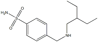 4-{[(2-ethylbutyl)amino]methyl}benzene-1-sulfonamide Struktur