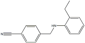 4-{[(2-ethylphenyl)amino]methyl}benzonitrile Struktur