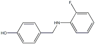 4-{[(2-fluorophenyl)amino]methyl}phenol Struktur