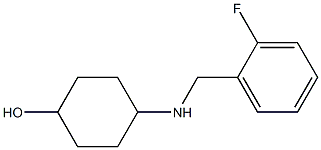 4-{[(2-fluorophenyl)methyl]amino}cyclohexan-1-ol Struktur