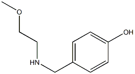 4-{[(2-methoxyethyl)amino]methyl}phenol Struktur