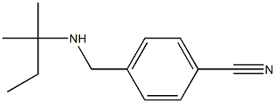 4-{[(2-methylbutan-2-yl)amino]methyl}benzonitrile Struktur