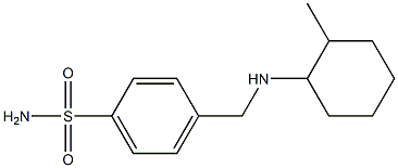 4-{[(2-methylcyclohexyl)amino]methyl}benzene-1-sulfonamide Struktur