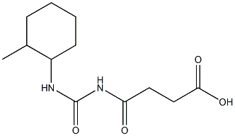 4-{[(2-methylcyclohexyl)carbamoyl]amino}-4-oxobutanoic acid Struktur