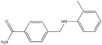 4-{[(2-methylphenyl)amino]methyl}benzamide Struktur