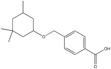 4-{[(3,3,5-trimethylcyclohexyl)oxy]methyl}benzoic acid Struktur