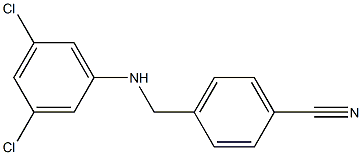 4-{[(3,5-dichlorophenyl)amino]methyl}benzonitrile Struktur