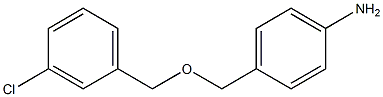 4-{[(3-chlorophenyl)methoxy]methyl}aniline Struktur