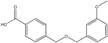 4-{[(3-methoxybenzyl)oxy]methyl}benzoic acid Struktur