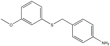 4-{[(3-methoxyphenyl)sulfanyl]methyl}aniline Struktur