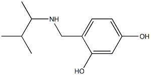 4-{[(3-methylbutan-2-yl)amino]methyl}benzene-1,3-diol Struktur