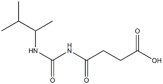 4-{[(3-methylbutan-2-yl)carbamoyl]amino}-4-oxobutanoic acid Struktur