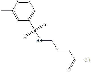 4-{[(3-methylphenyl)sulfonyl]amino}butanoic acid Struktur