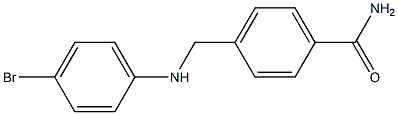 4-{[(4-bromophenyl)amino]methyl}benzamide Struktur