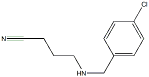 4-{[(4-chlorophenyl)methyl]amino}butanenitrile Struktur