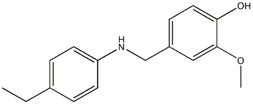 4-{[(4-ethylphenyl)amino]methyl}-2-methoxyphenol Struktur