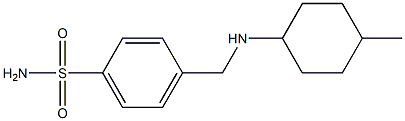 4-{[(4-methylcyclohexyl)amino]methyl}benzene-1-sulfonamide Struktur