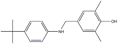 4-{[(4-tert-butylphenyl)amino]methyl}-2,6-dimethylphenol Struktur