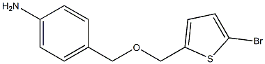 4-{[(5-bromothiophen-2-yl)methoxy]methyl}aniline Struktur